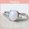 Unique Geometry Shaped Alloy Ring For Women 2024 Spring Trend In White Purple Green Blue Pink