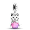 Copper Cute Elephant Cats Charms Beads Fit Diy Bracelet Necklace Making Gift Of High Quality Jewelry For Womens