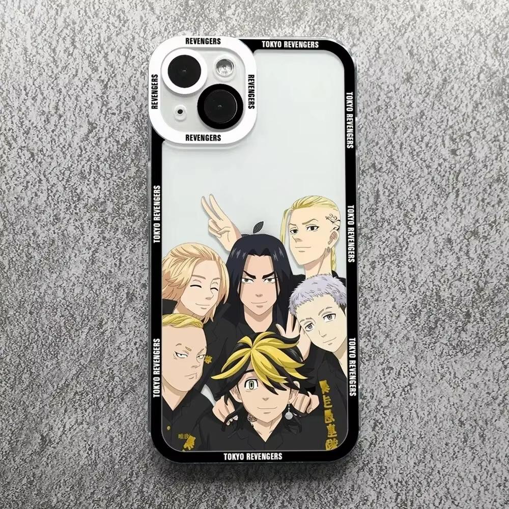 Tokyo Revengers Anime Handyhülle Für iPhone 16 15 14 13 12 11 Pro Max XS X XR 7 8 SE Hüllen Transparent Fundas