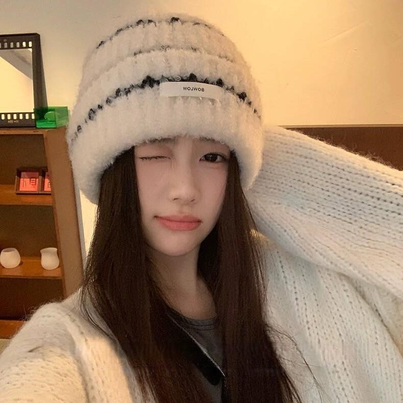 Knit Hat For Women Warm Fleece Beanie With Earmuff Protection For Winter Casual Wear