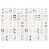 Team Maker Tattoo Stickers Cute Tattoos (30 Types) + Real Tattoos (30 Types) P Type, 2 Sets