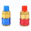Car Quick Coupler Connector, R134a Solid Brass Metal Brass Adapter Low & High Side