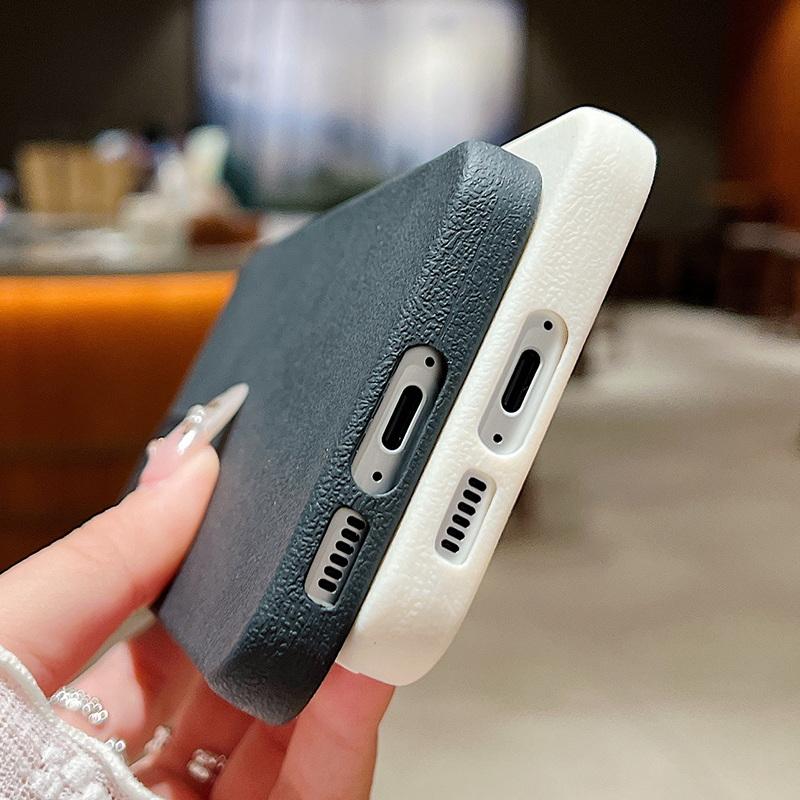Silicone Candy Color Phone Case for Samsung S25 S24 S22 Ultra S23 S21 S20 Fe A55 A54 A53 S26 A35 A34 A15 A16 A14 A17 A37 A57 5G Leather Texture Cover