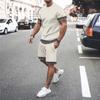 Conjuntos de camisetas y pantalones cortos para hombre, moda, estampado digital, dos piezas, camisetas casuales de gran tamaño para hombre, ropa de playa, ropa de verano para hombre