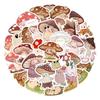 60 Cute Mushroom Cartoon Graffiti Stickers - DIY Journal, Notebook, Water Bottle Decoration, Waterproof