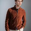2025 Men's Casual Suede Velvet Trench Coat - Solid Color Fashion Jacket