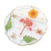 Real Dried Flowers Coaster Heat-Resistant Cup Mat for Home Kitchen Transparent Resin Handmade DIY Decor Unique Gift for