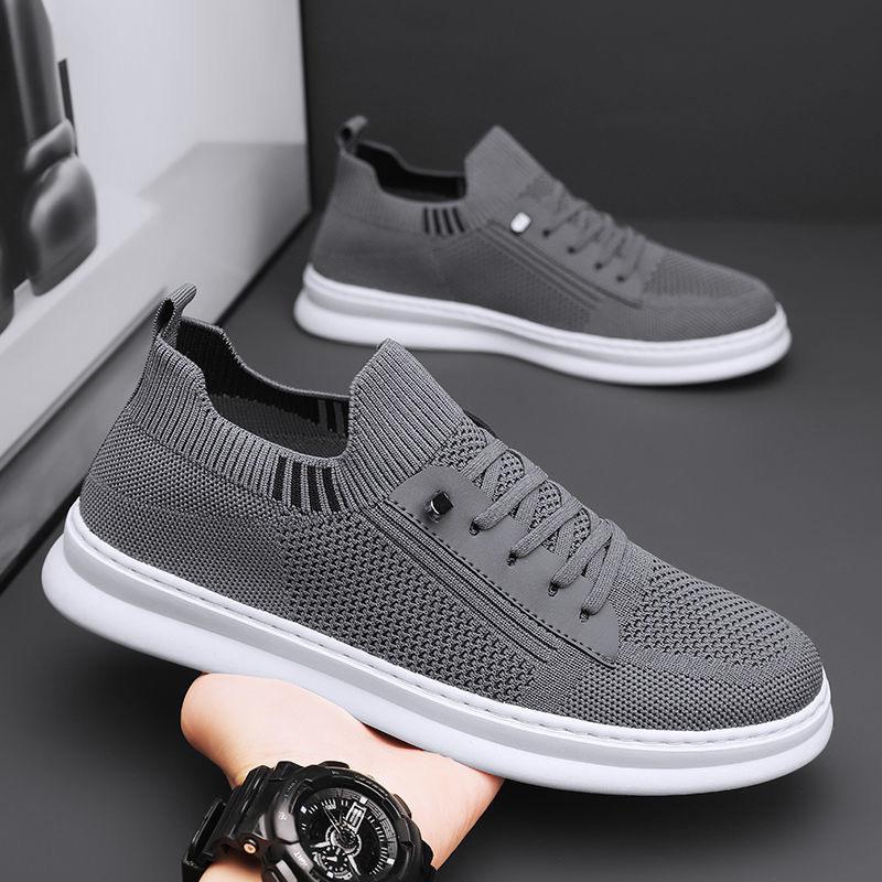 Men‘s Casual Shoes Fashion Sneakers for Men Light Mesh Breathable Outdoor Walking Male Flat Bottom Lightweight Tenis Masculino
