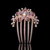 Fashion Hair Accessories Elegant Hair Comb Inlaid Flower Hairpin Shiny Rhinestone