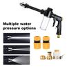 Garden Hose Nozzle with Foam Cannon, 3 Spray Modes, High-Pressure Hose Nozzle, Heavy Duty Booster Nozzle for Car Washing Outdoor Cleaning
