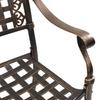 Garden Chair 2 Pcs Bronze 55 X 56.5 X 91 Cm Aluminum