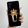 For Realme 9i 4G RMX3491 / Oppo A96 CPH2333 Fashion Initial Letter Couple Phone Case Soft Silicone TPU Lens Protective Casing