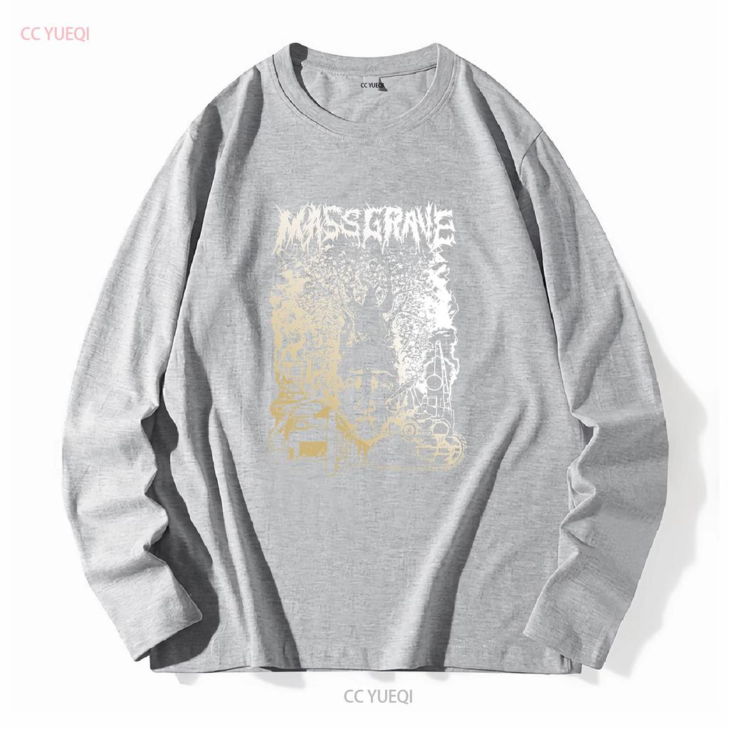 MASS GRAVE Band T Shirt UNHOLY Punk Rock TE5621 Long or Short Sleeves Vintage Washed Comfortable Versatile Stylish Homme