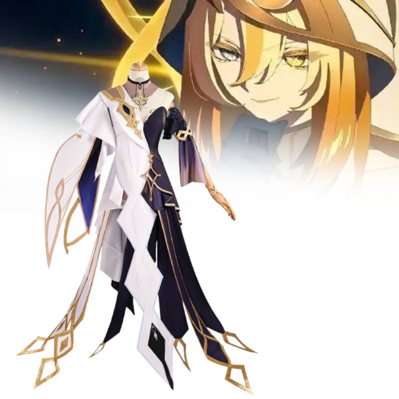 Genshin Impact Istaru Cosplay Kostüm Mit Zubehör Für Anime Rollenspiel