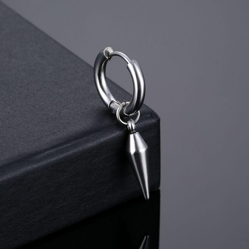 Hot Sale Fashion Stainless Steel Earrings Korean Simple Geometric Earring For Trend Women Men Jewelry