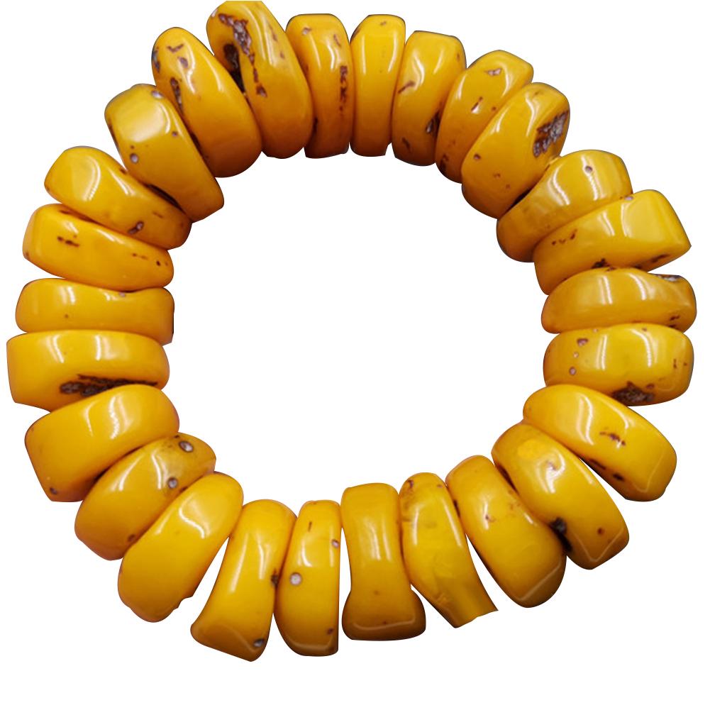 Mode natürliche Bernstein Bienenwachs Abacus Perlen Armband Top Hand Ornamente Zubehör Geschenk