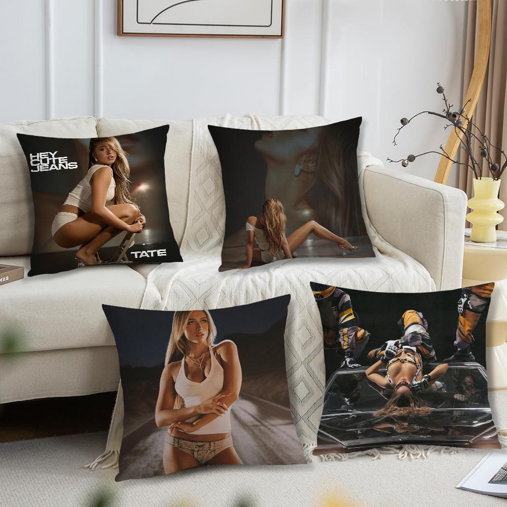 Zangeres Tate McRae kussenhoes Kussen Kamer Slaapkamer Hoofdeinde Sofa Woonkamer Rugleuning Dutjestijd Kussensloop