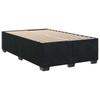Box Spring Bed with Mattress Black 120 x 190 cm Velvet