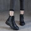 Original Women's Platform Boots Winter Leather Women's Thick Ankle Sexy Plush Women's Boots Flat Bottom Large Women's Boots