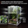 Acrylic Jumping Spider Enclosure Buckle Lock Transparent Spider House Escape Proof Ventilated Reptile Habitat Small Pet Supplies