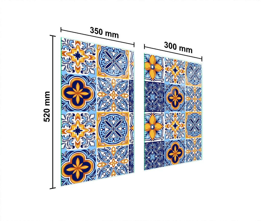GLAS-SPRITZSCHUTZ FÜR DIE KÜCHE 65x52 MOSAIK