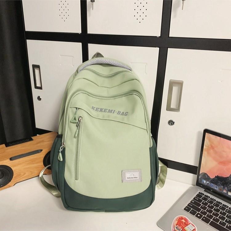 Neue Nylon-Mittelschul-Schülertasche Junior-High-School-Rucksack große Kapazität für Jungen und Mädchen Paare Rucksack High-School-Reiserucksack