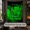 Gepersonaliseerd Wandkleed, Monster Energy Aangepaste Tekst, Zachte Stof Wandkunst Voor Binnen Decoratie
