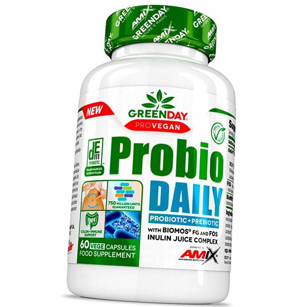 Пробиотики и Пребиотики, GreenDay Probio Daily, Amix Nutrition 60вегкапс (69135002)