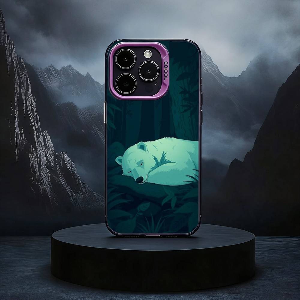 A-Tier P-Polar B-Bär Handyhülle Für iPhone17,16,15,14,13,12,11 Plus,Pro Max Schwarz Candy Silber Handyhülle
