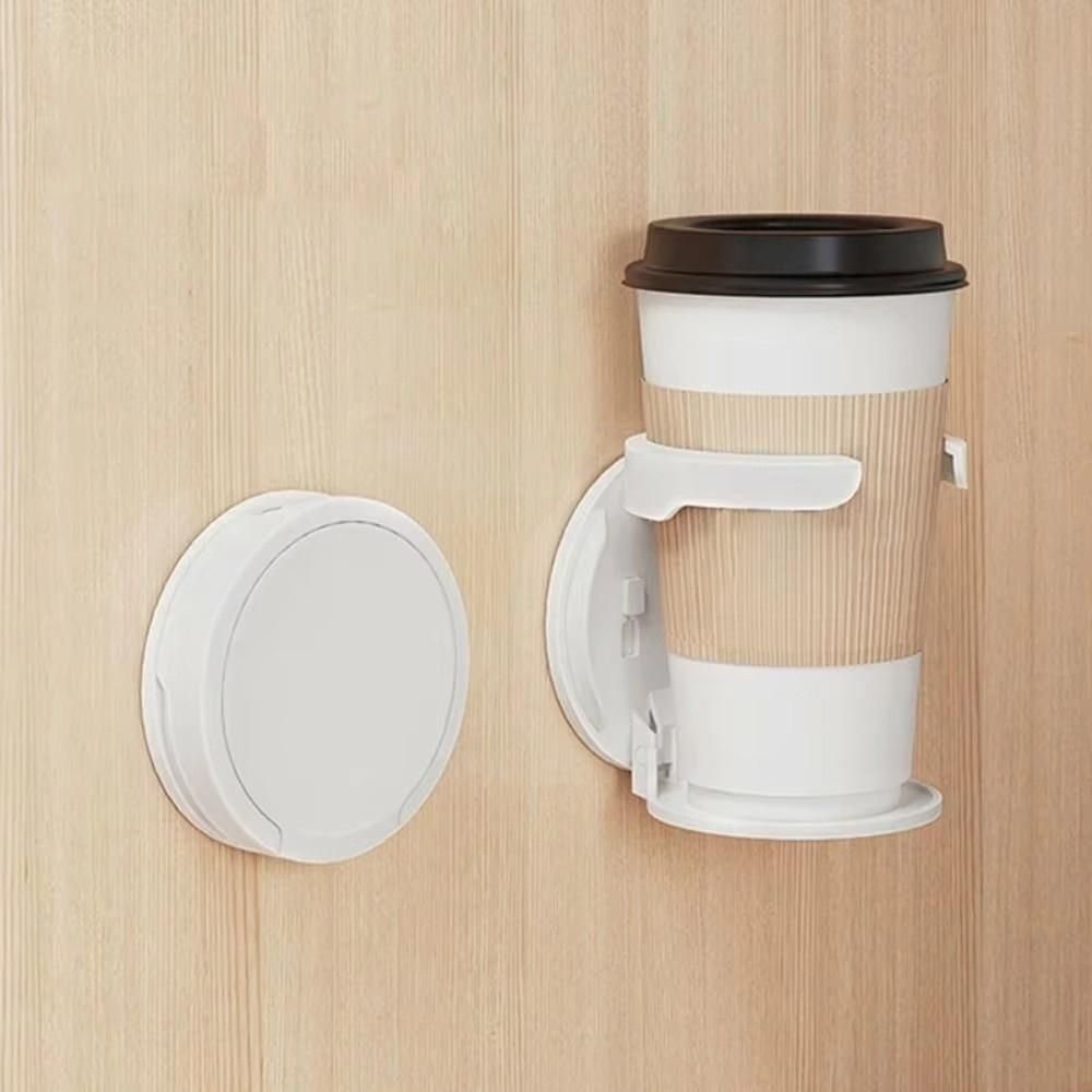 Space-Saving Foldable Mug Holder Waterproof Self-Adhesive Drink Holder Wall Mount Cup Holder  Table