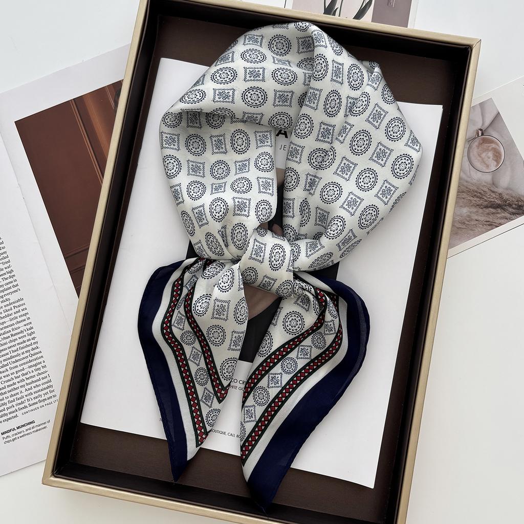 1 Stück 70*70cm Quadratisches Tuch Damen Luxus Strandtuch Mode Damen Haar Kopf Tuch Wickel Damen Halstuch Hijab Schal