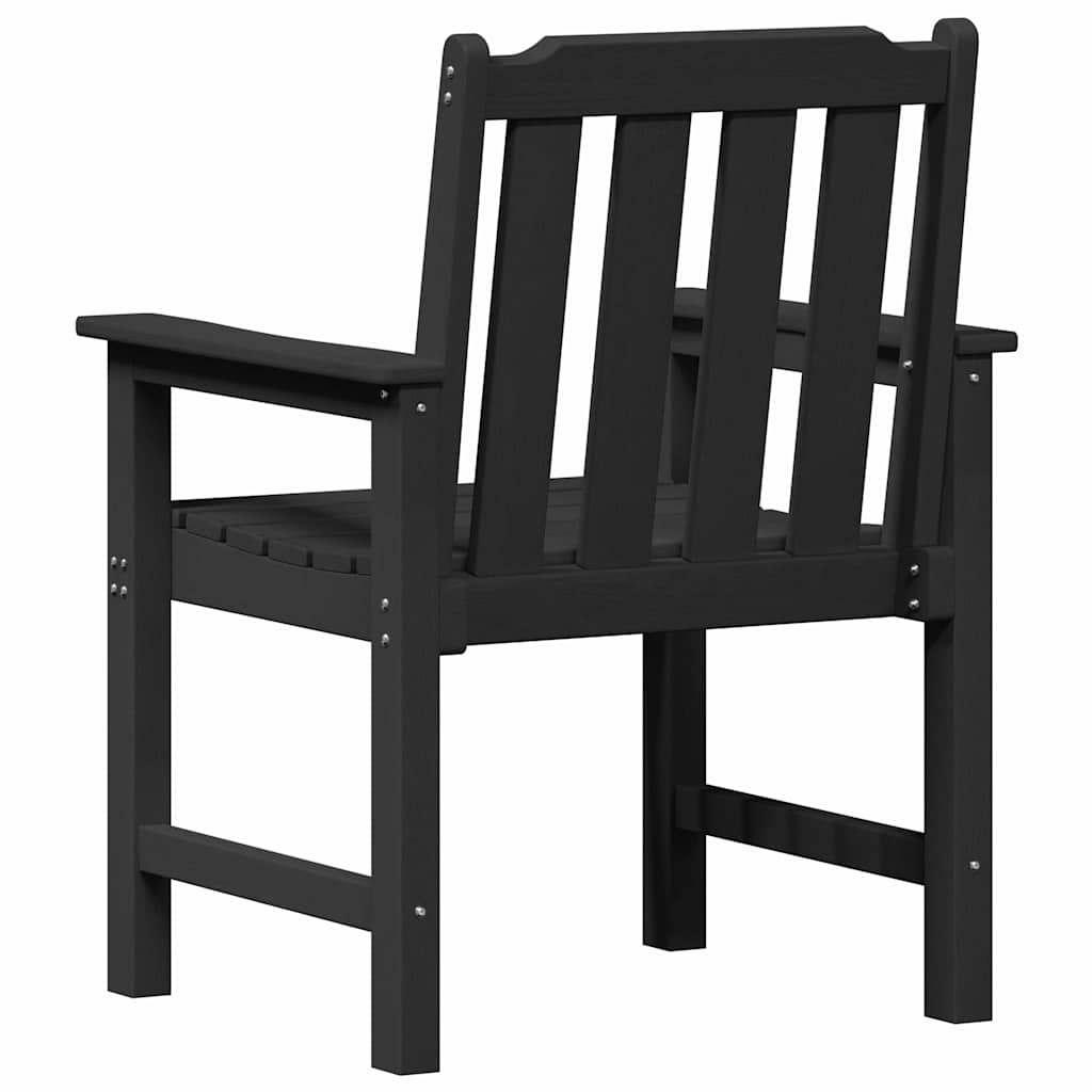 Garden Chair 4 Pcs Black 65.5 X 59 X 88 Cm Polyethylene