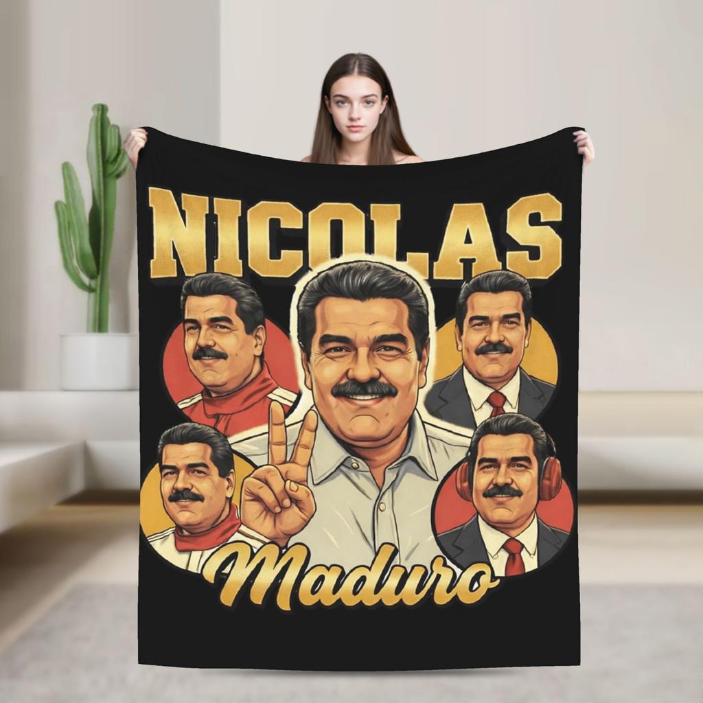 Venezuela Captured Live Maduro Blanket Decorative Flannel Throw Blanket For Couch Bed Warm Soft Custom DIY Quality Bedspread