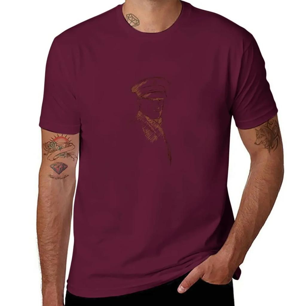 T.. UND. Lawrence aka Lawrence von Arabien T-Shirt erhabenes Sommeroberteil Herren Trainingsshirt