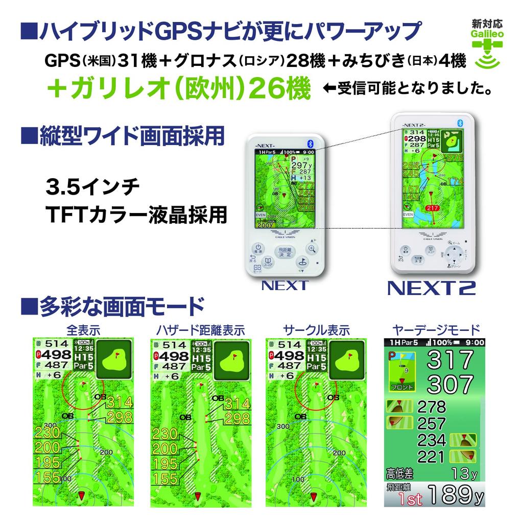 Asahi Golf EAGLE VISION NEXT2 Wit EV-034