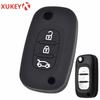 Silicone Car Key Case For Renault Megane Koleos Kadjar Clio Captur Kwid For Dacia Logan Duster    Cover Remote Fob