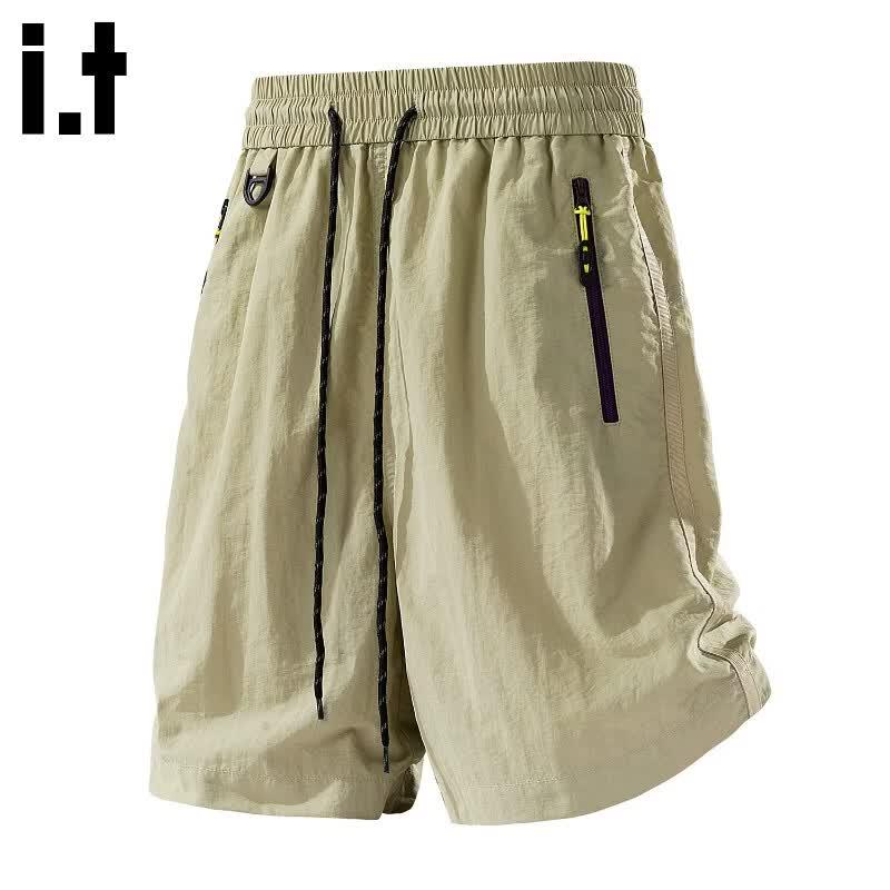 Fingercroxx Men's Ice Silk Quick-Dry Sports Shorts