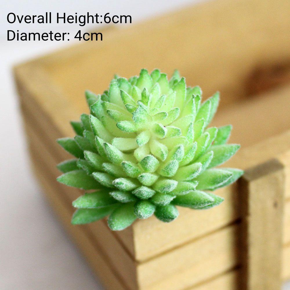 Grünes Beflocktes Künstliches Sukkulenten Pflanzen Heim Schlafzimmer Wohnzimmer Deko Kunstpflanzen DIY Blumenarrangement plante artificielle