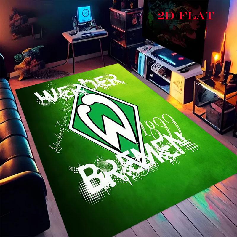 Werder Bremen logo Tapijt Vloerkleed voor Woonkamer Slaapkamer Huis Bank Decoratie, Kinderen spelen Antislip Vloermat