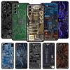 Phone Case For Samsung Galaxy S23 S22 Ultra S20 S21 FE 5G S10 S9 Plus S10E S8 Note 20 Cover Inside Motherboard Circuit Board