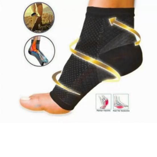 1 Pair Compression Socks Breathable Super Soft Sweat Absorption Fitness Cycling Running Toeless Socks
