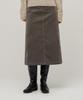 Musinsa Standard Woman Women'S Corduroy Midi Skirt [Khaki Brown]