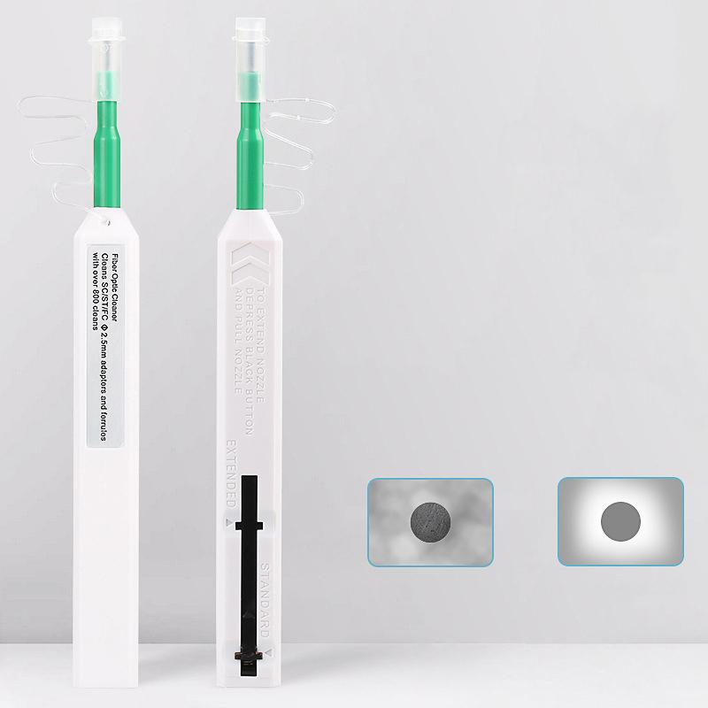Curățător fibră optică tip stilou 2,5 mm Curățător cu un singur clic Instrument de curățare fibră optică