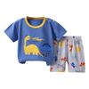 Toddler Boys Girls Summer Cartoon Printed Short Sleeved Tops And Shorts 2PC Children Outfits Suits, 9-18 Months