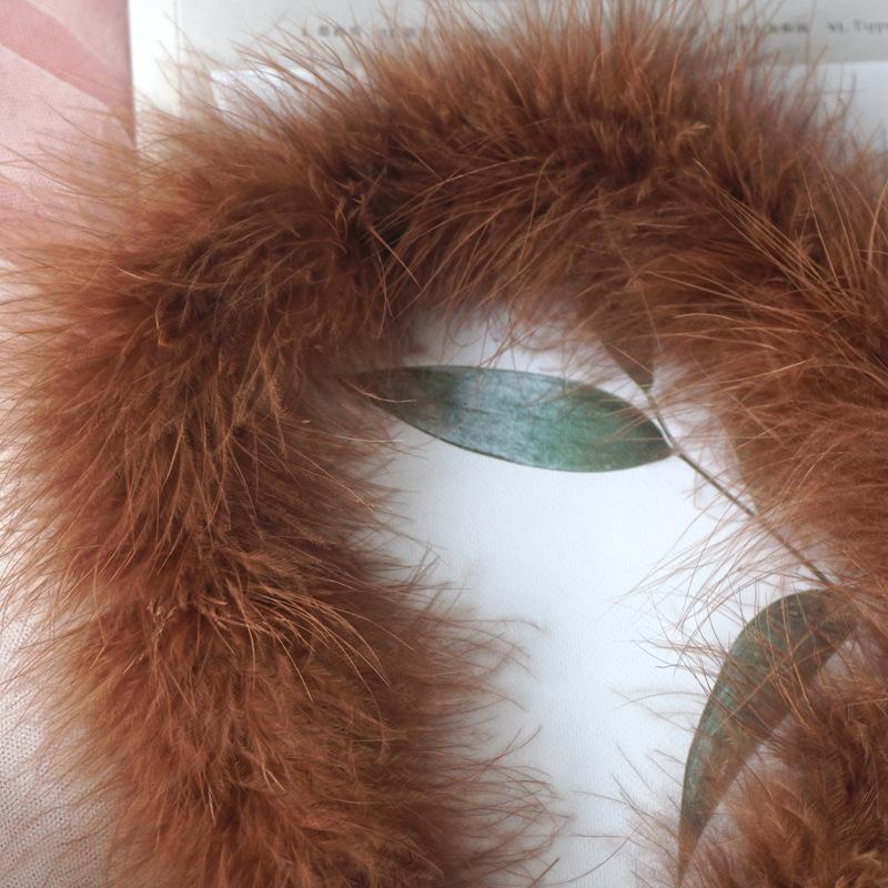 Full Fluff Strips, Turkey Hair, Plush Feather Strips, Headdress, Ornament, Decorative Feather Material, Clothing Accessories