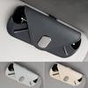 Clip-on Car Organizer Magnetic Sun Visor Glasses Case Fashion Car Mounted Glasses Bag Cards