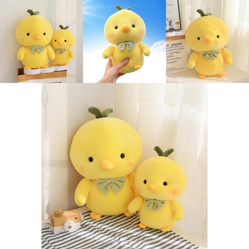 Cute Yellow Chicken Plush Toy For Kids With Soft Crystal Velvet Material Birthday Gift