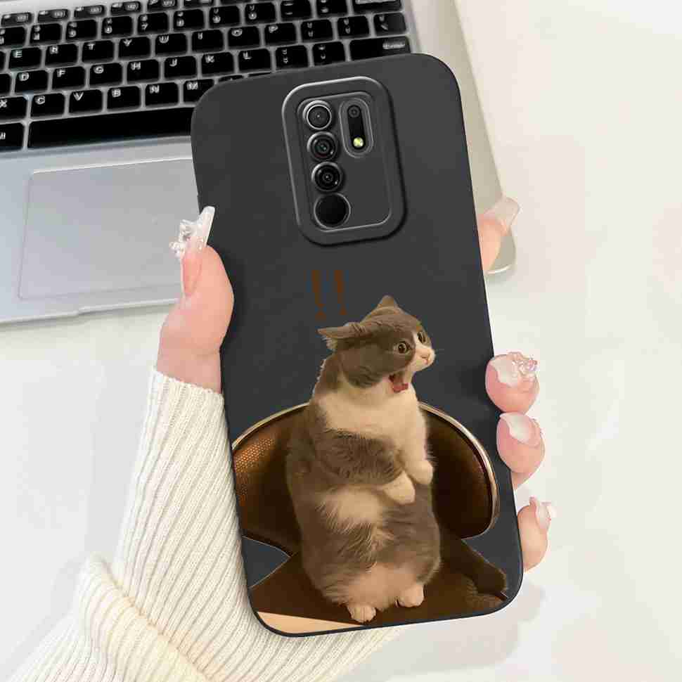 For Xiaomi Redmi 9 Case Cute Cartoon Rabbit Cat Soft Silicone Cover For Redmi 9 M2004J19AG M2004J19G Bumper Phone Case Funda