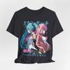 Anime Graphic Tee, Hatsune Miku T-Shirt, Vocaloid Unisex Jersey Shirt, Kawaii