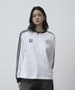 THE GREEN LAB Soccer Football Color Block Long Sleeve T-Shirt [White]